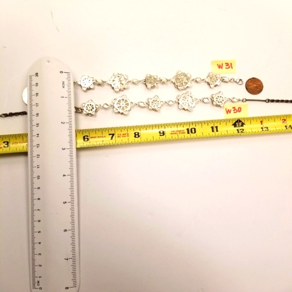 Sterling Silver Marcasite White MOP Hawaiian Hibiscus Plumeria Flower Necklace - Picture 3 of 11